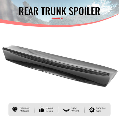 For 03-09 Nissan 350Z Fairlady V Style Ducktail Trunk Spoiler Carbon Fiber Print