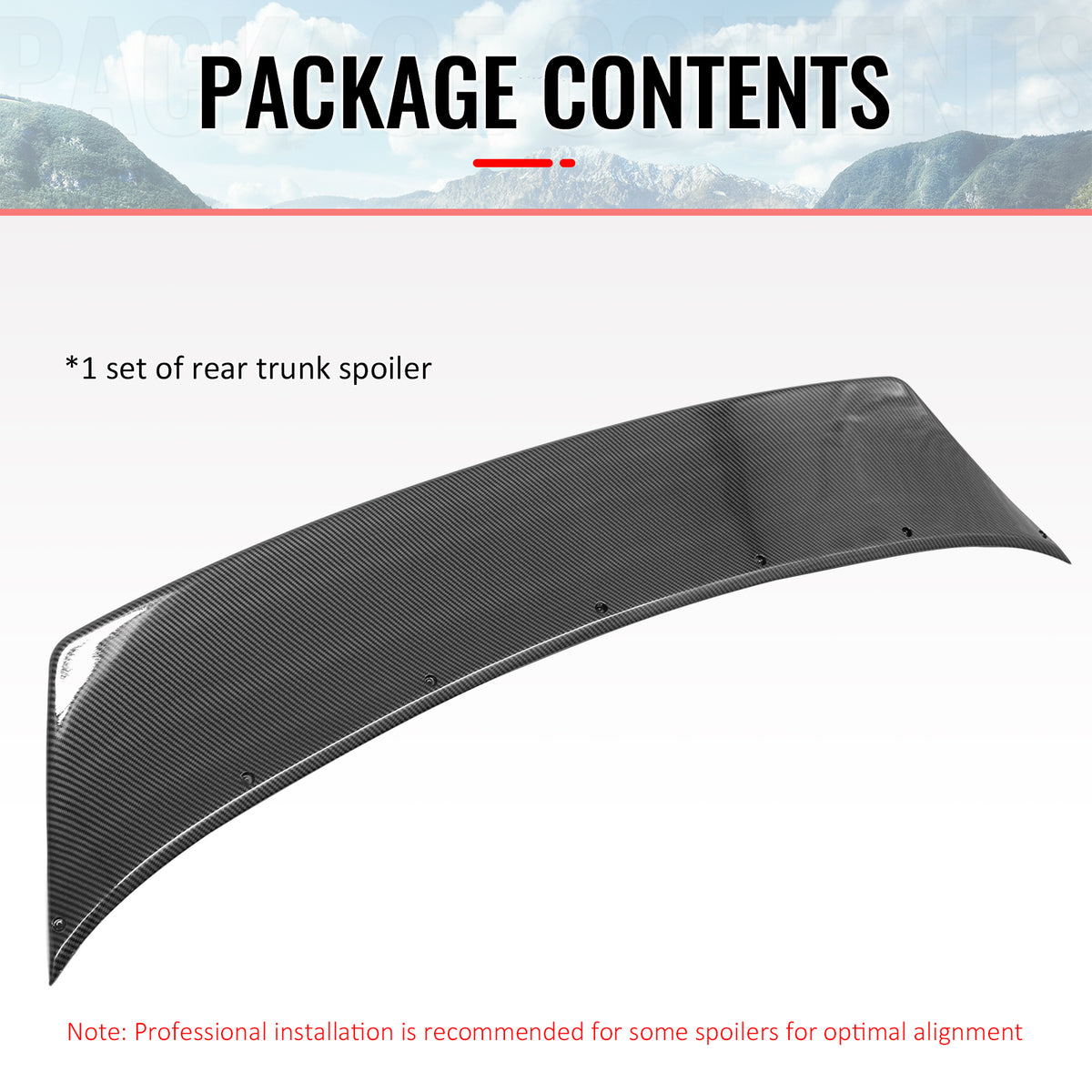 For 03-09 Nissan 350Z Fairlady V Style Ducktail Trunk Spoiler Carbon Fiber Print