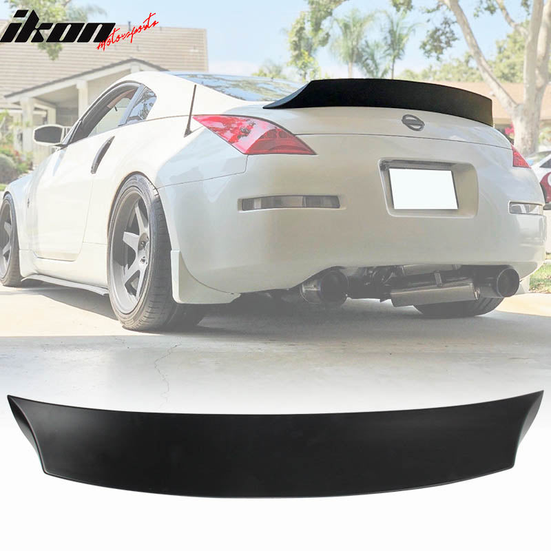 Compatible With 2003-2008 Nissan 350Z V Style ABS Rear Trunk Spoiler Wing Tail Lid