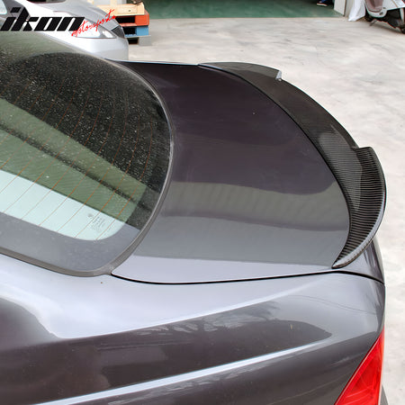 Fits 06-11 BMW E90 3-Series 4Dr V Style Carbon Fiber CF Rear Trunk Spoiler Wing