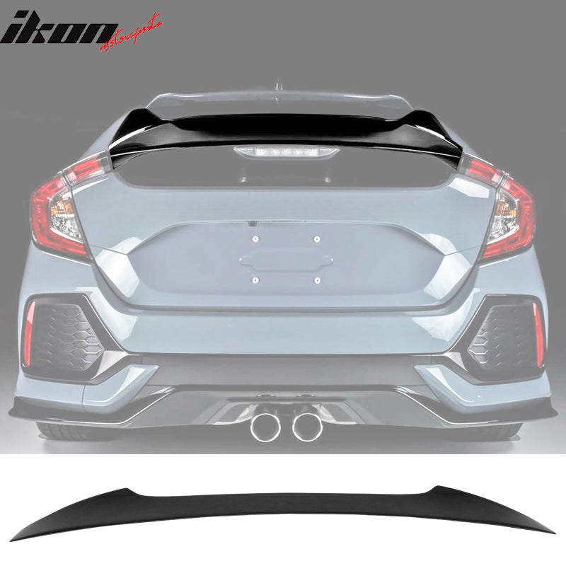 2017-2021 Honda Civic 5Dr V Style Painted #NH547 Trunk Spoiler ABS