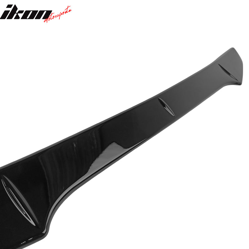 Fits 15-21 Subaru WRX STI V2 Style Gloss Black Add On Trunk Spoiler Gurney Flap