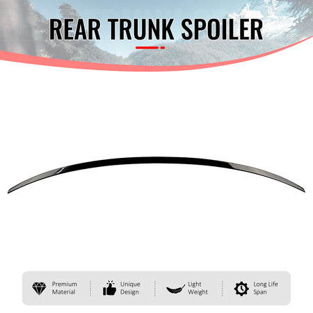 Fits 19-26 BMW G20 3 Series OE Style Painted 668 Black Rear Trunk Spoiler Wing