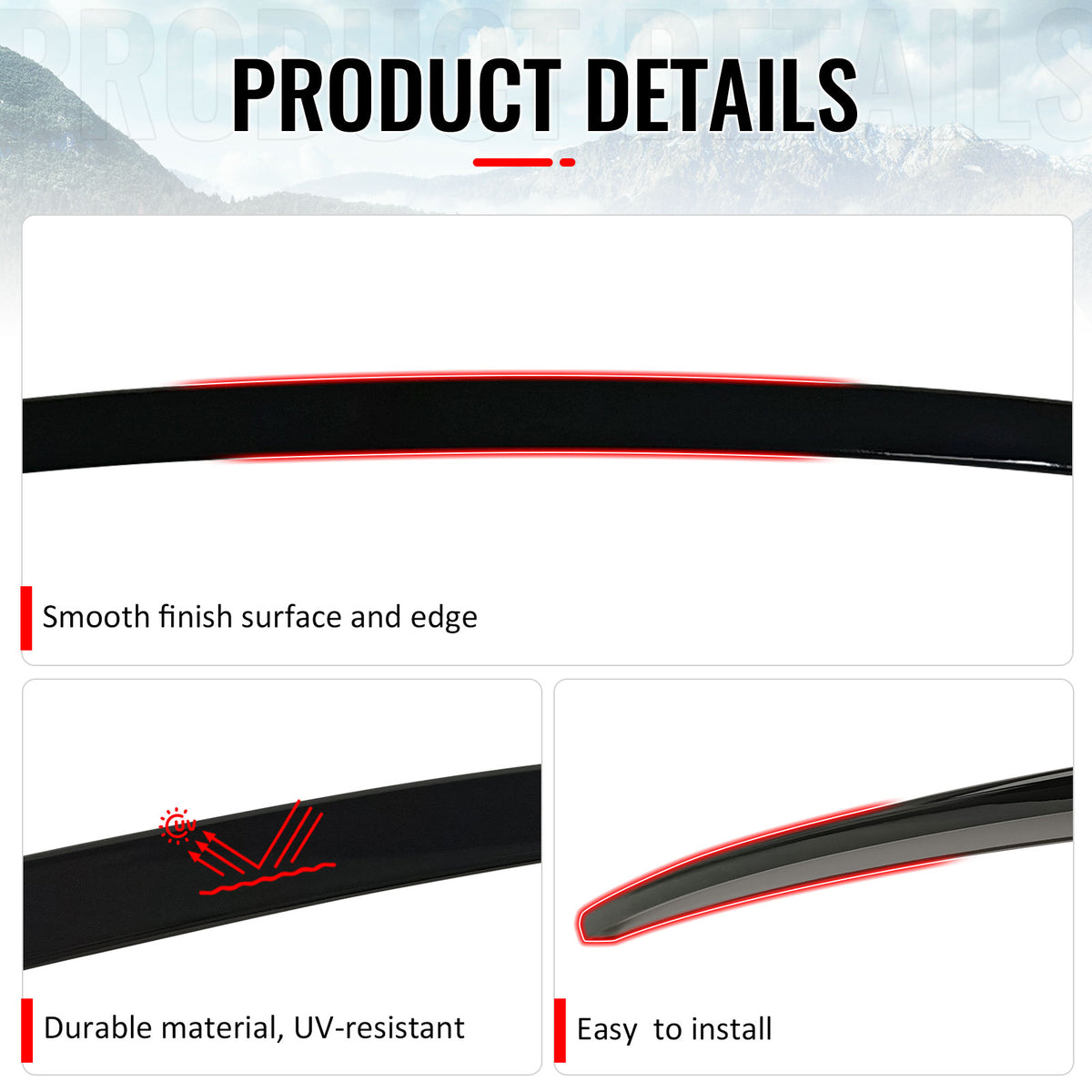 Fits 19-26 BMW G20 3 Series OE Style Painted 668 Black Rear Trunk Spoiler Wing