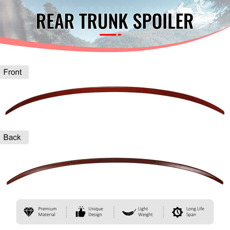 Fits 19-26 G20 OE Style Painted #C1X Sunset Orange Metallic Trunk Spoiler