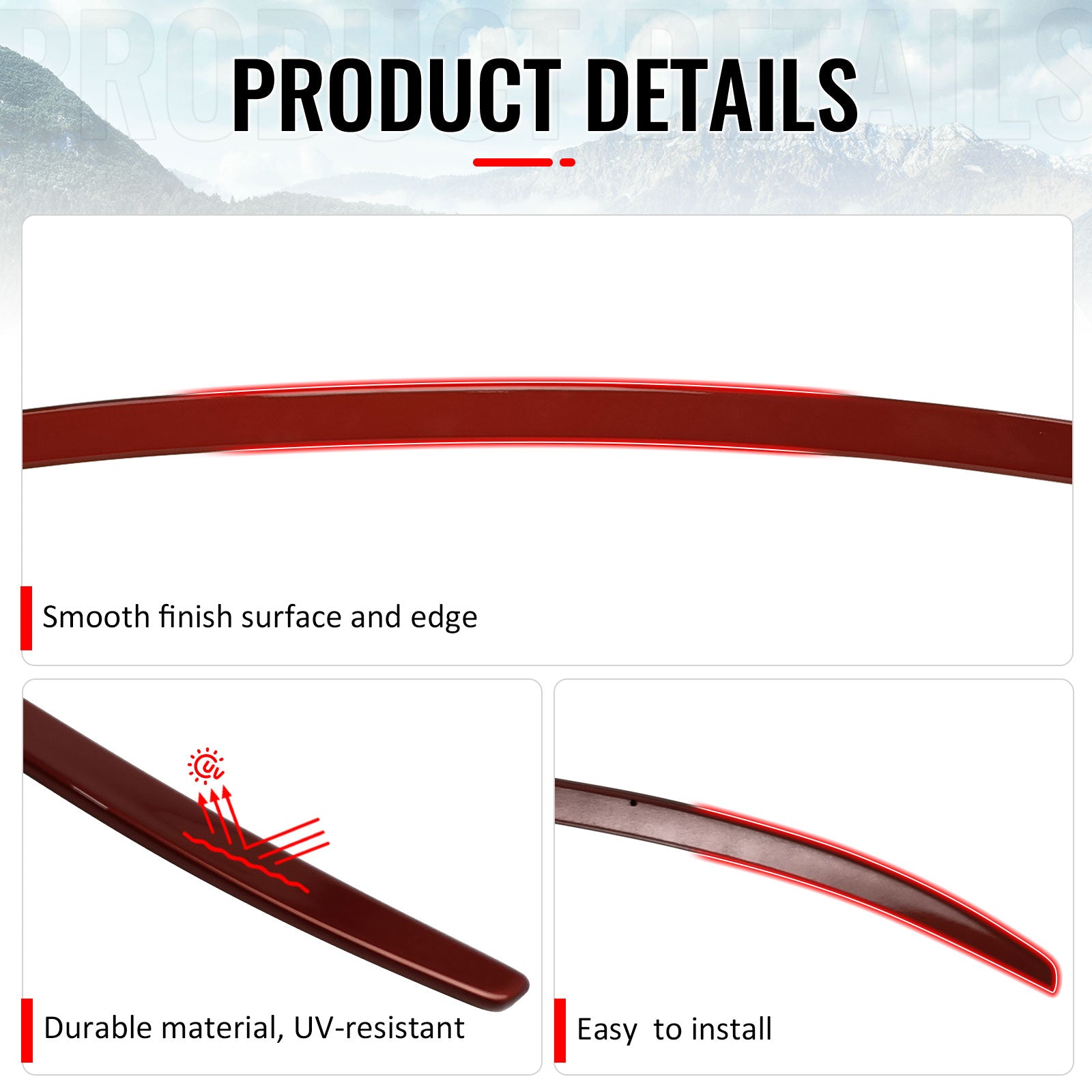Fits 19-26 G20 OE Style Painted #C1X Sunset Orange Metallic Trunk Spoiler