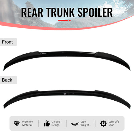 Fits 19-26 G20 Sedan 4-Door Painted #668 Jet Black Trunk Spoiler