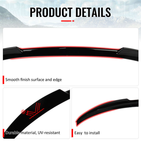 Fits 19-26 G20 Sedan 4-Door Painted #668 Jet Black Trunk Spoiler