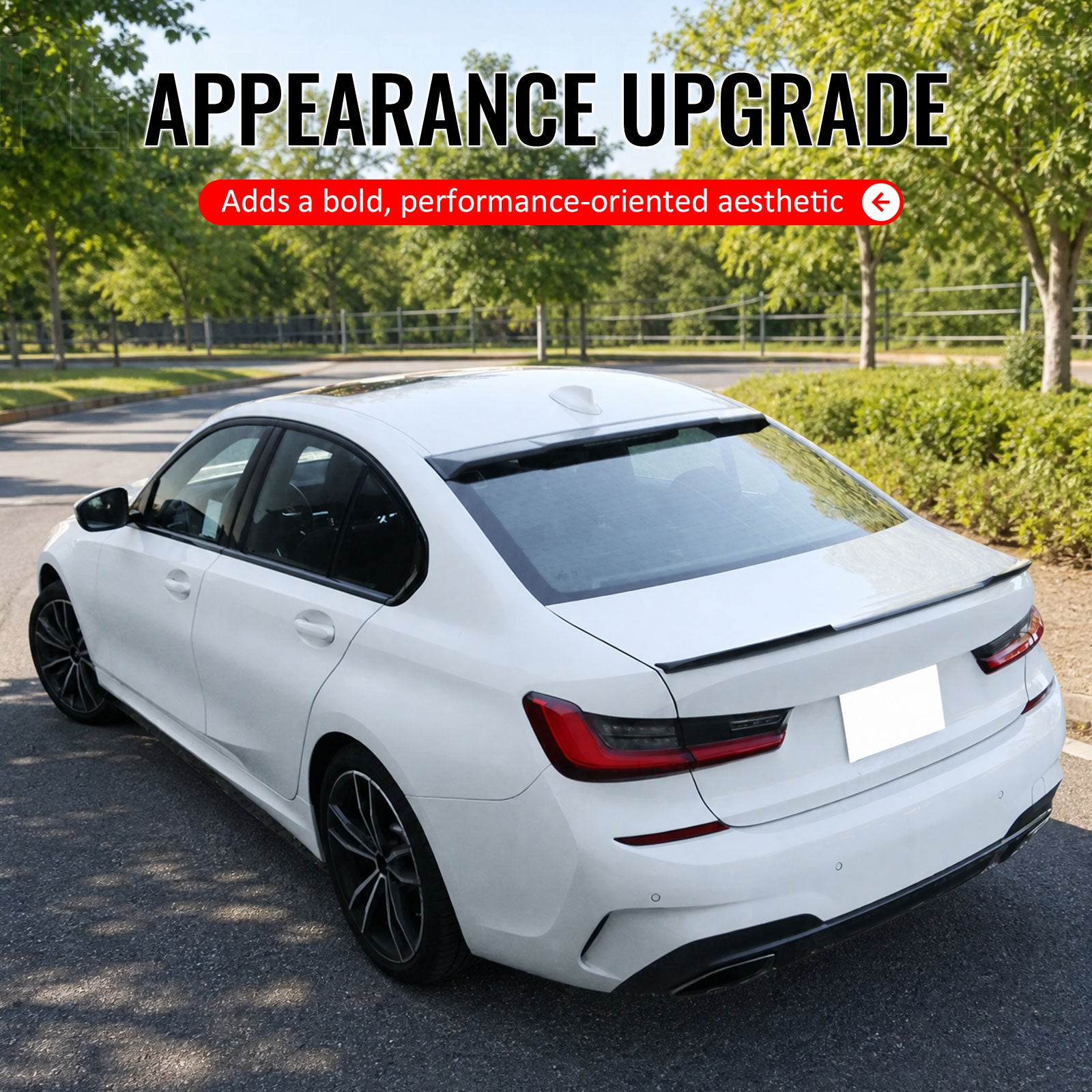 Fits 19-26 G20 Sedan 4-Door Painted #668 Jet Black Trunk Spoiler
