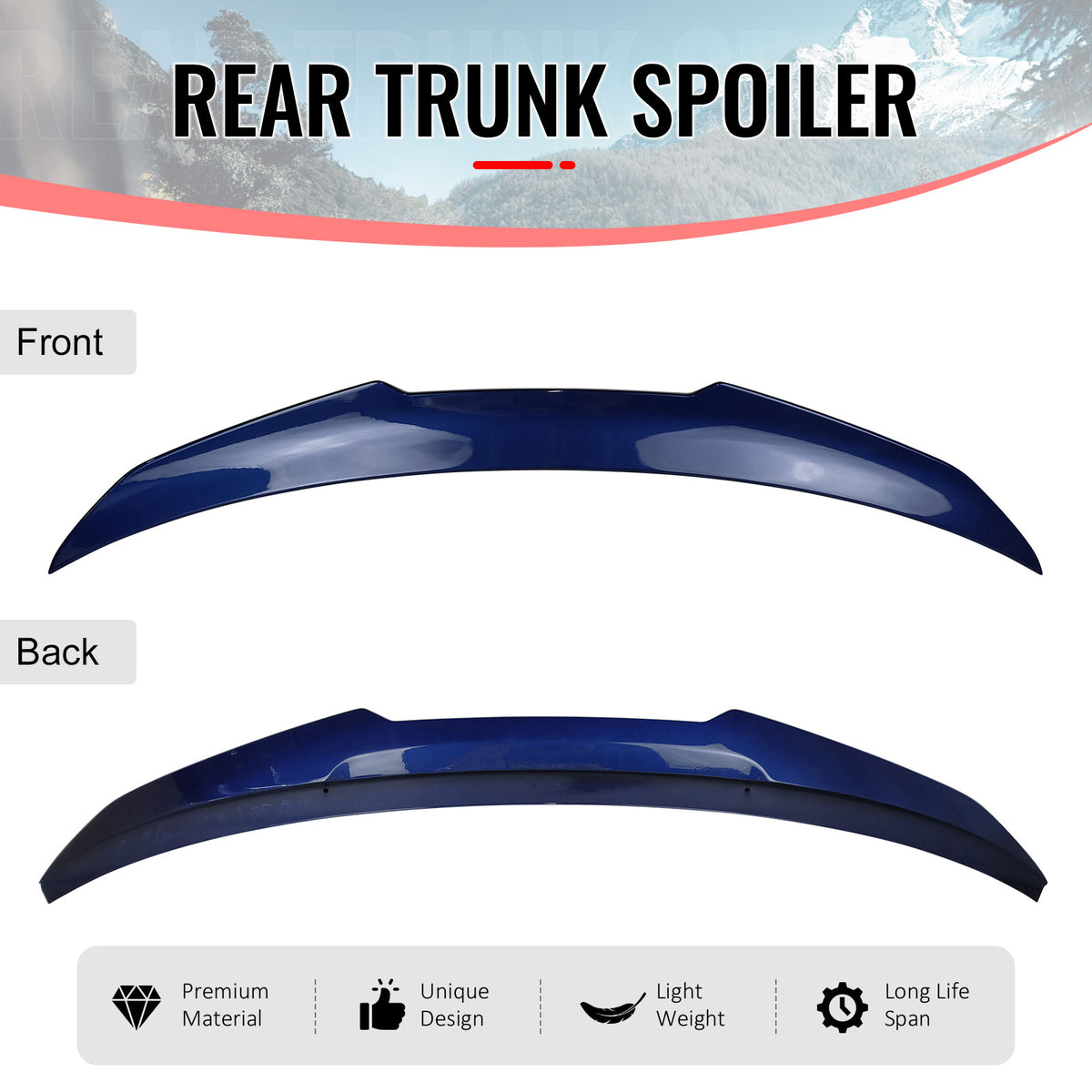 Fits 19-26 G20 Sedan PSM Style Painted #C31 Portimao Blue Metallic Trunk Spoiler
