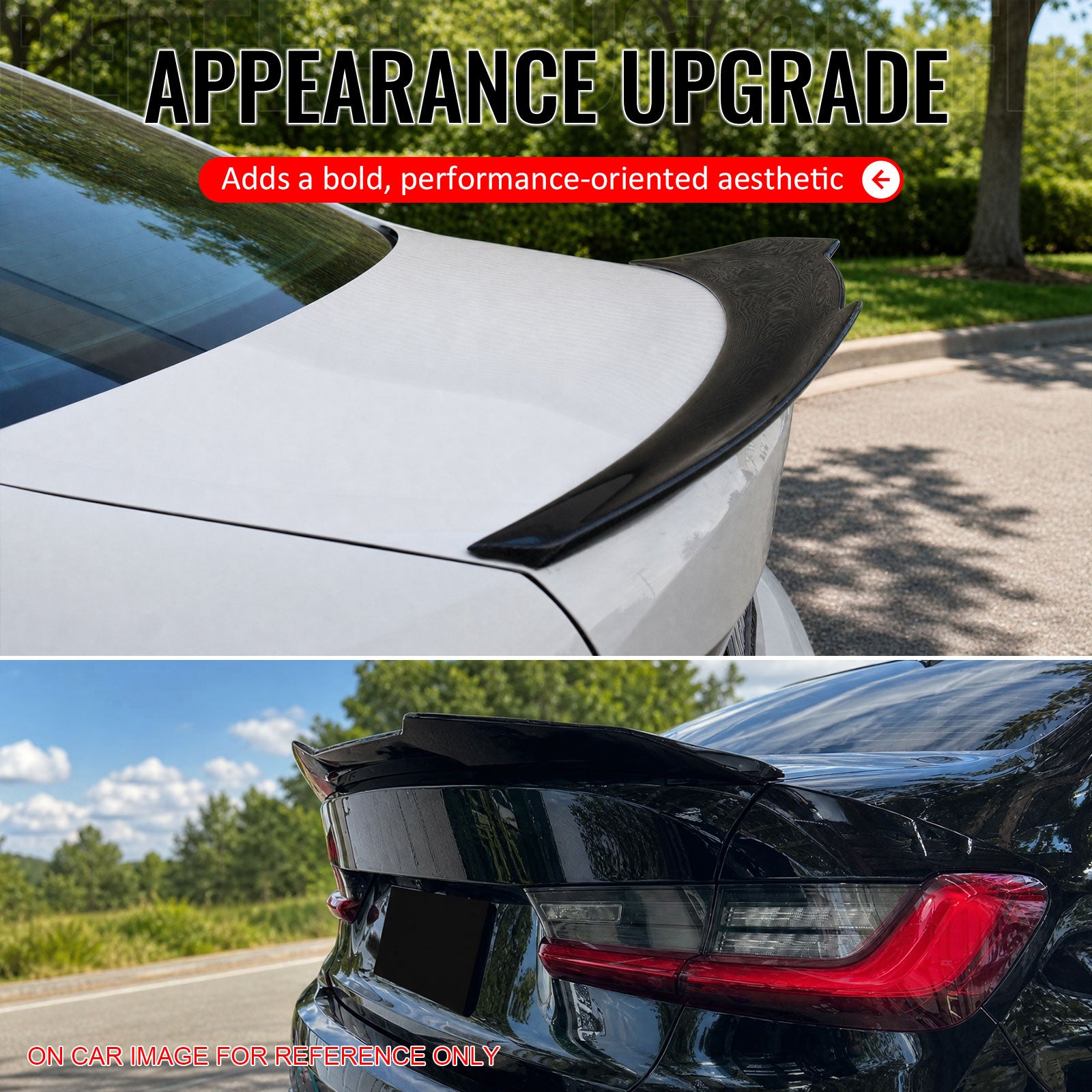 Fits 19-26 G20 PSM Style Painted #C35 Blue Ridge Mountain Metallic Trunk Spoiler
