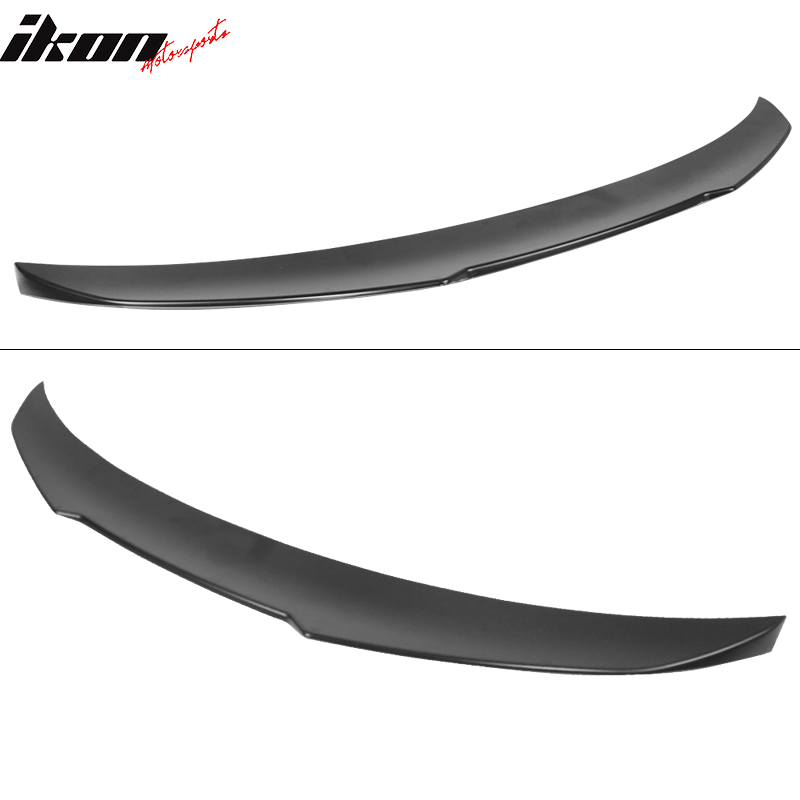 IKON MOTORSPORTS Trunk Spoiler Compatible With 2019-2022 BMW 3 Series G20 Sedan 4-Door, V Style ABS Rear Wing