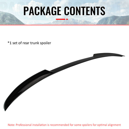 Fits 19-26 G20 Sedan 4-Door Painted #475 Black Sapphire Metallic Trunk Spoiler