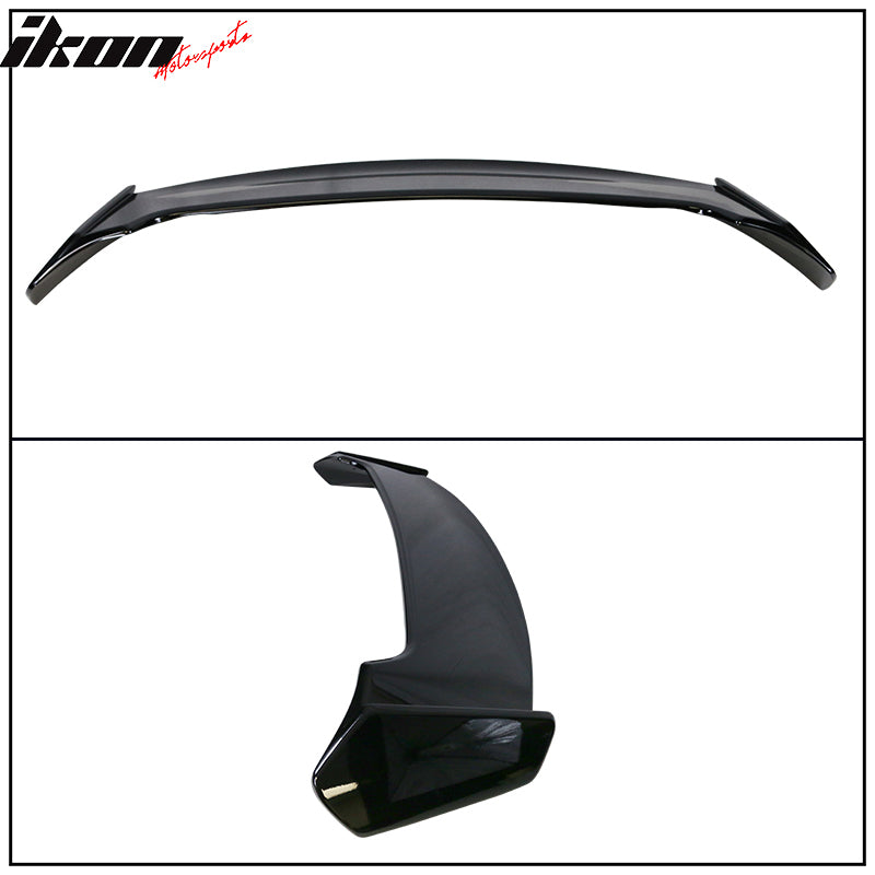 Fits 19-24 Toyota Corolla Hatchback Painted #218 Black Roof Spoiler B Style Wing