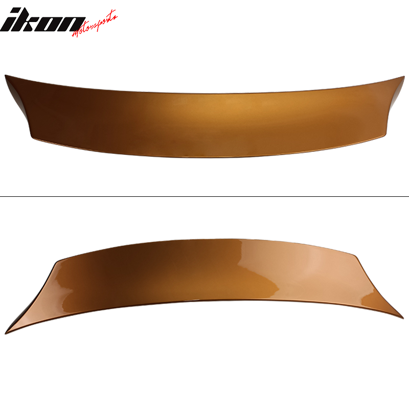 IKON MOTORSPORTS, Trunk Spoiler Compatible With 2003-2009 Nissan 350Z, Painted Lemans Sunset Metallic (Color Code #A17) ABS Plastic V Style Rear Spoiler Ducktail Wing, 2004 2005 2006 2007