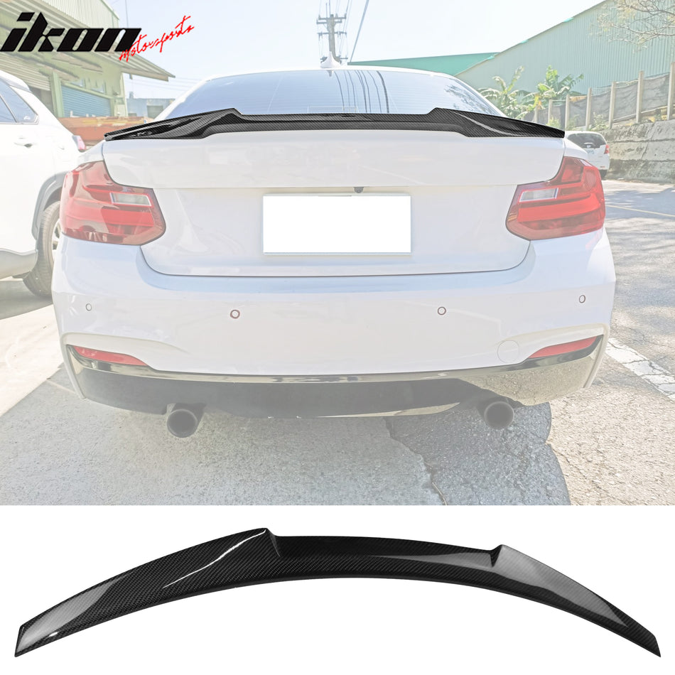 2014-2021 BMW F22 2-Series 2D Trunk Spoiler V Style Carbon Fiber Wing