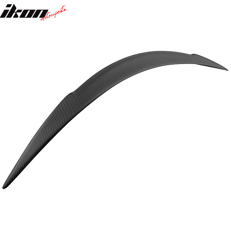 Fits 12-23 Tesla Model S Trunk Spoiler V Style Matte Carbon Fiber Rear Boot Wing