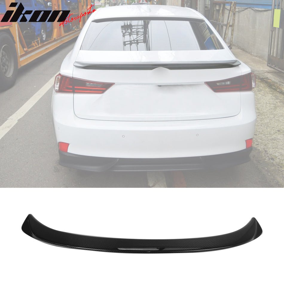 2014-2020 Lexus IS250 IS300 IS350 Trunk Spoiler F Style Carbon Fiber