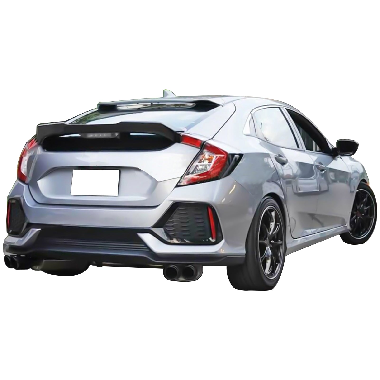 IKON MOTORSPORTS, Trunk Spoiler Compatible With 2017-2021 Honda Civic ...