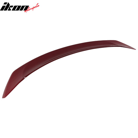 Fits 17-23 Tesla Model 3 S Style Rear Trunk Spoiler Lip Painted #PMMR Sunset Red