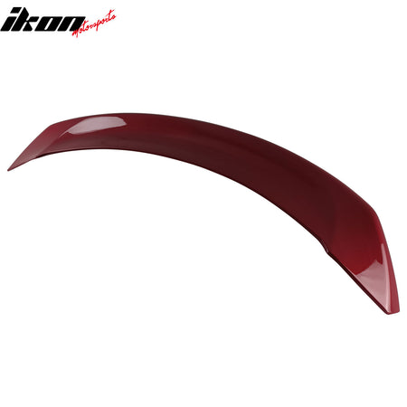 Fits 17-23 Tesla Model 3 S Style Rear Trunk Spoiler Lip Painted #PMMR Sunset Red