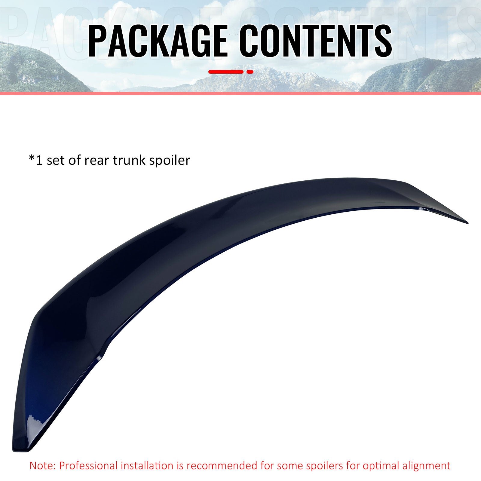 Fits 17-23 Tesla Model 3 S Style Rear Trunk Spoiler Wing Lip Painted #PPSB ABS