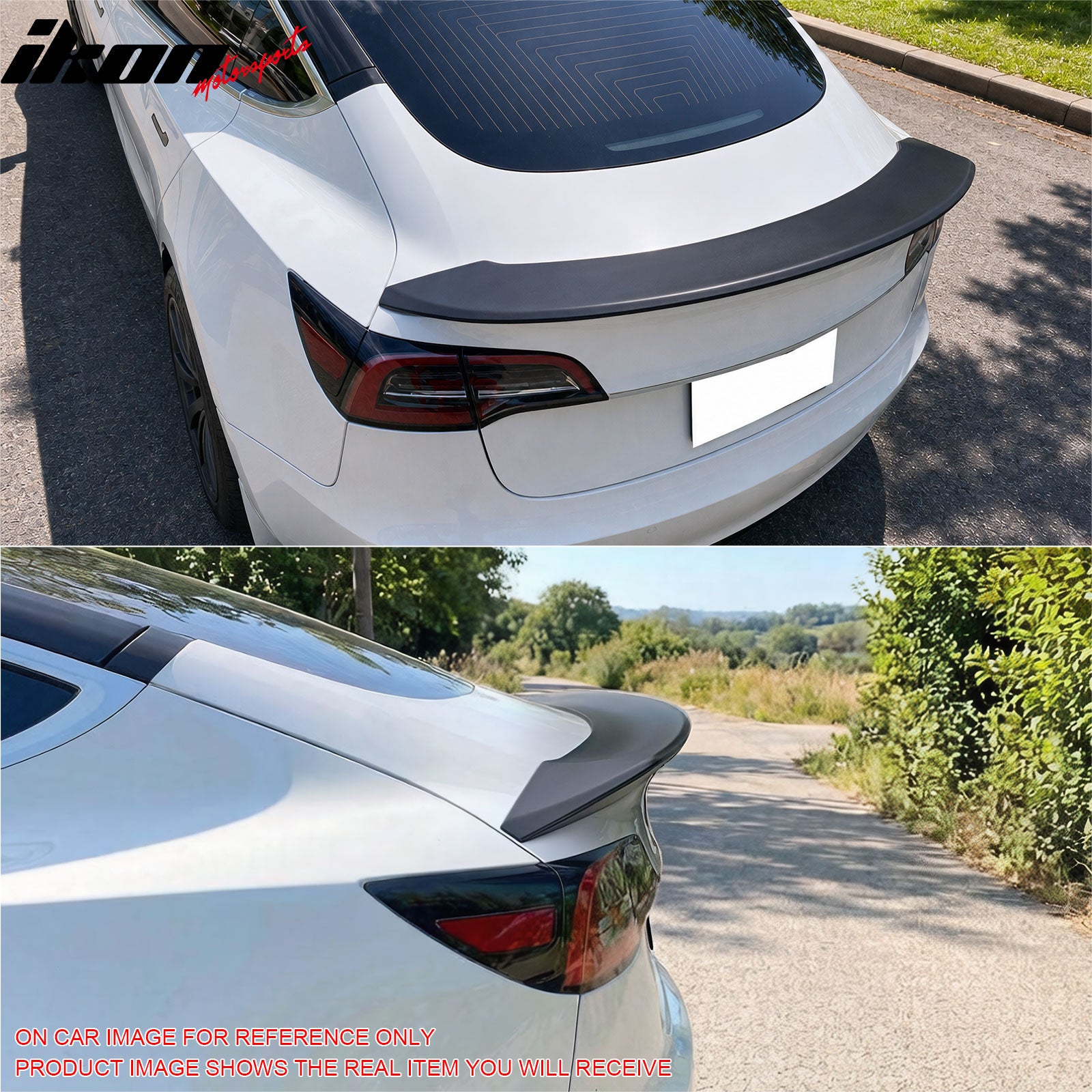 Fits 17-23 Tesla Model 3 S Style Rear Trunk Spoiler Wing Lip Painted #PPSB ABS