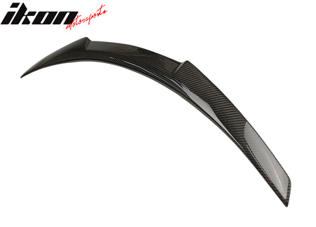 Fits 17-22 Infiniti Q60 2nd CV37 Trunk Spoiler M4 Style Carbon Fiber Rear Wing