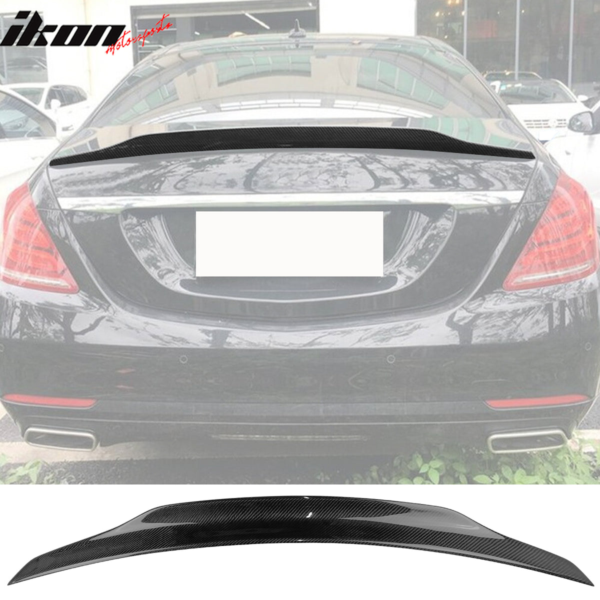 IKON MOTORSPRTS, Trunk Spoiler Compatible With 2014-2020 Mercedes-Benz ...