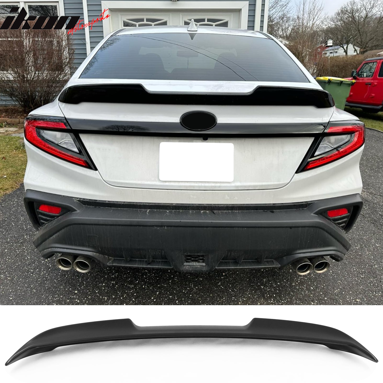 Fits 22-26 Subaru WRX 5th V Style ABS Rear Trunk Spoiler Wing