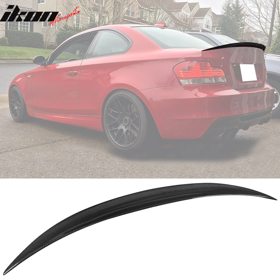 2007-13 BMW E82 1-Series Trunk Spoiler Performance Matte Carbon Fiber