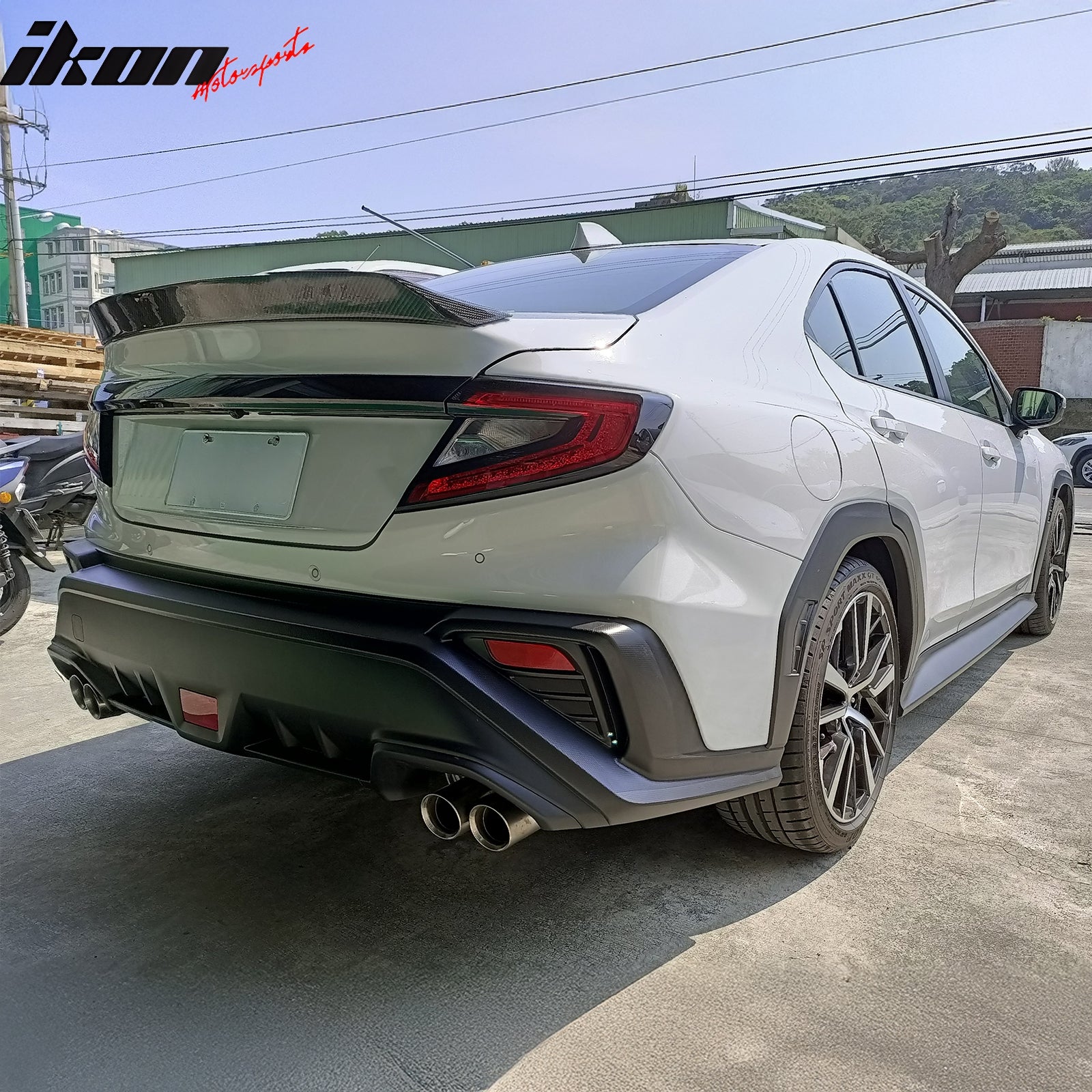 Fits 22-26 Subaru WRX VB 5th D Style Rear Trunk Spoiler Wing Lip Carbon Fiber CF