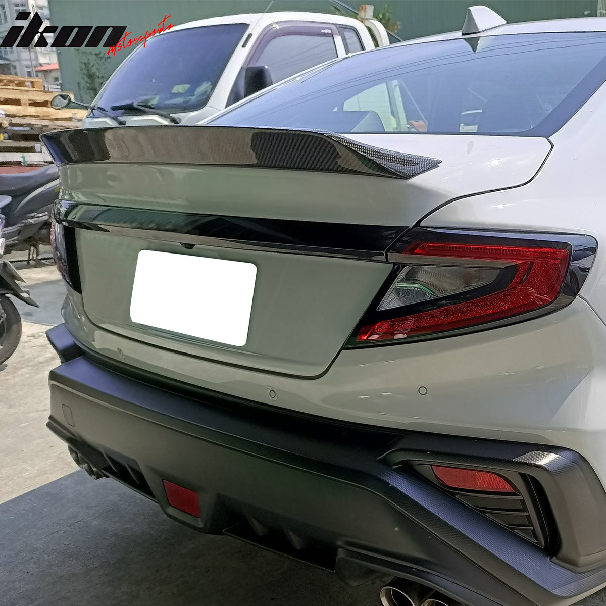 Fits 22-26 Subaru WRX VB 5th D Style Rear Trunk Spoiler Wing Lip Carbon Fiber CF