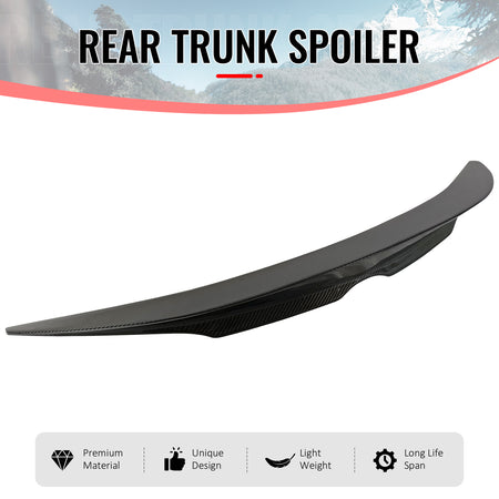 Fits 19-26 Toyota Corolla Hatchback Rear Middle Trunk Spoiler Carbon Fiber CF