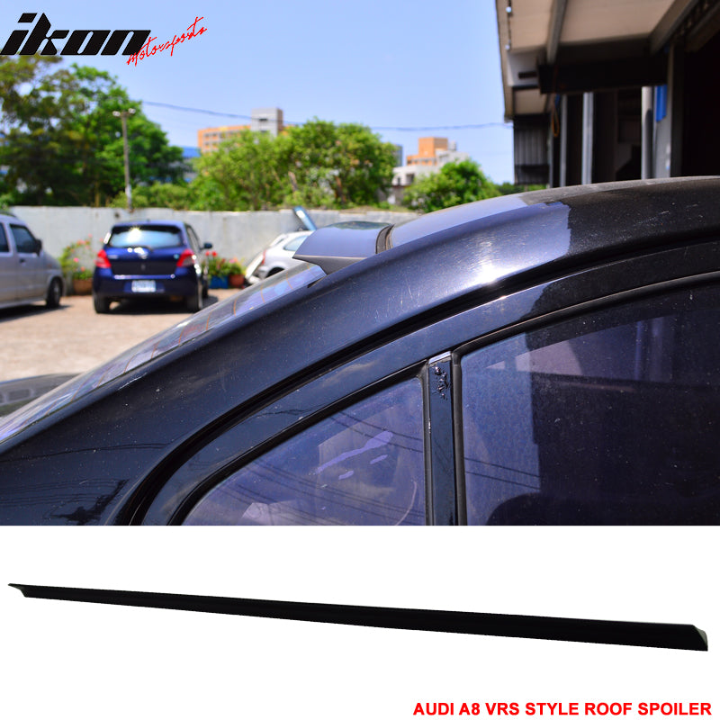 2010-2016 Audi A8 4H VRS Style Unpainted Black Roof Spoiler PUF