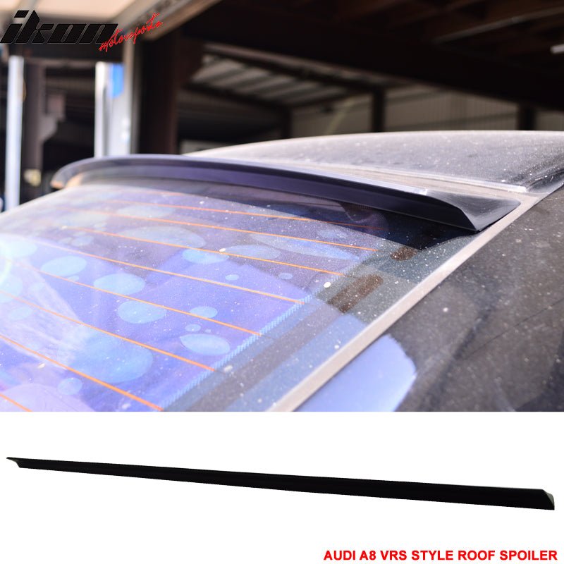 1994-2002 Audi A8 4Dr VRS Style Unpainted Black Roof Spoiler Wing PUF