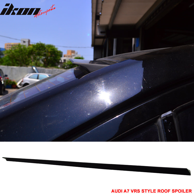 2012-2017 Audi A7 4G VRS Style Unpainted Black Roof Spoiler PUF