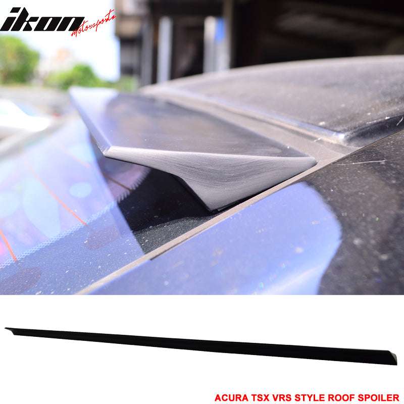 2009-2014 Acura TSX CU2 4Dr VRS Style Unpainted Black Roof Spoiler PUF