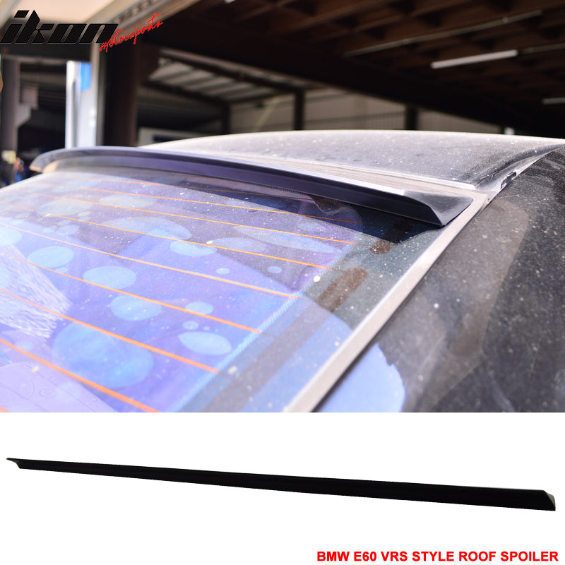 2004-2010 BMW E60 VRS Style Unpainted Black Roof Spoiler PUF