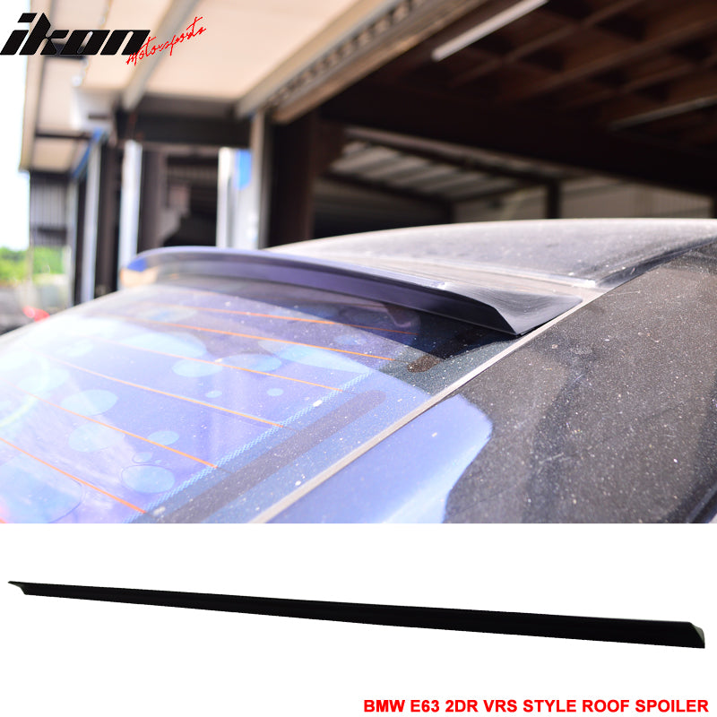 2004-2008 BMW E63 2Dr VRS Style Unpainted Black Roof Spoiler PUF