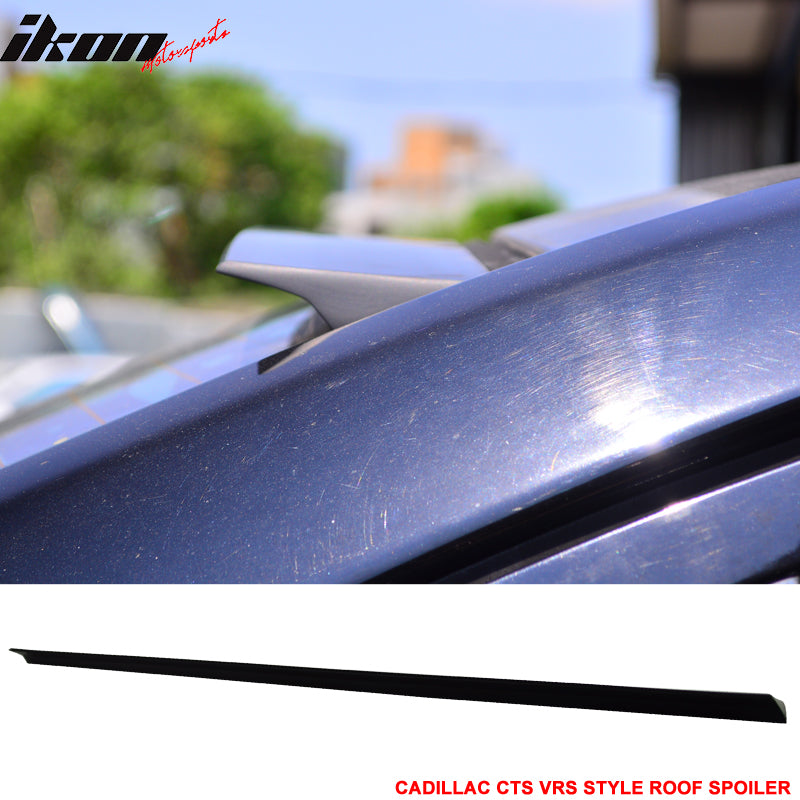 2004-2007 Cadillac CTS 4Dr VRS Style Unpainted Black Roof Spoiler PUF