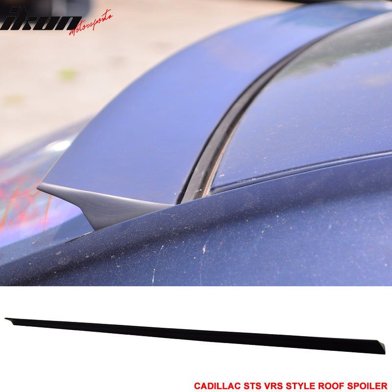 2008-2011 Cadillac STS 4Dr VRS Style Unpainted Black Roof Spoiler PUF