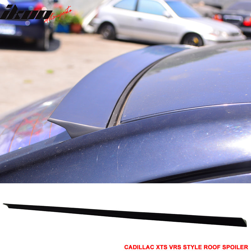 2013-2017 Cadillac XTS 4Dr VRS Style Unpainted Black Roof Spoiler PUF