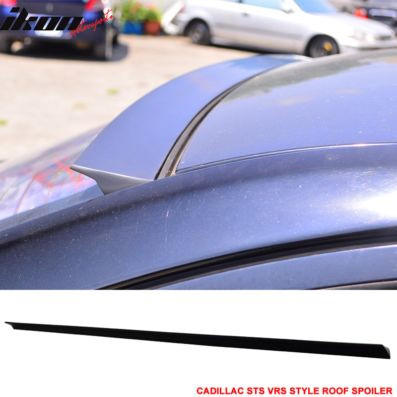 2005-2007 Cadillac STS 4Dr VRS Style Unpainted Black Roof Spoiler PUF