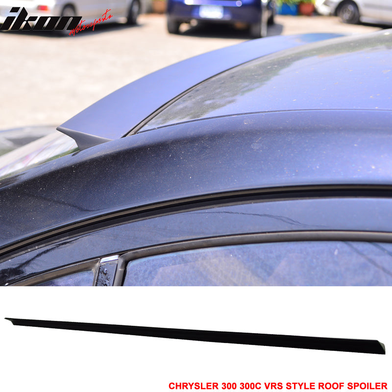 2005-2010 Chrysler 300 300C VRS Style Unpainted Black Roof Spoiler PUF