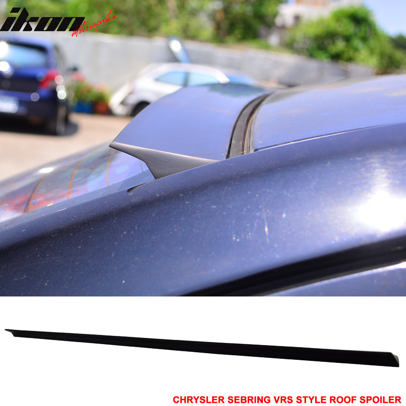 2007-2010 Chrysler Sebring 4Dr VRS Unpainted Black Roof Spoiler PUF