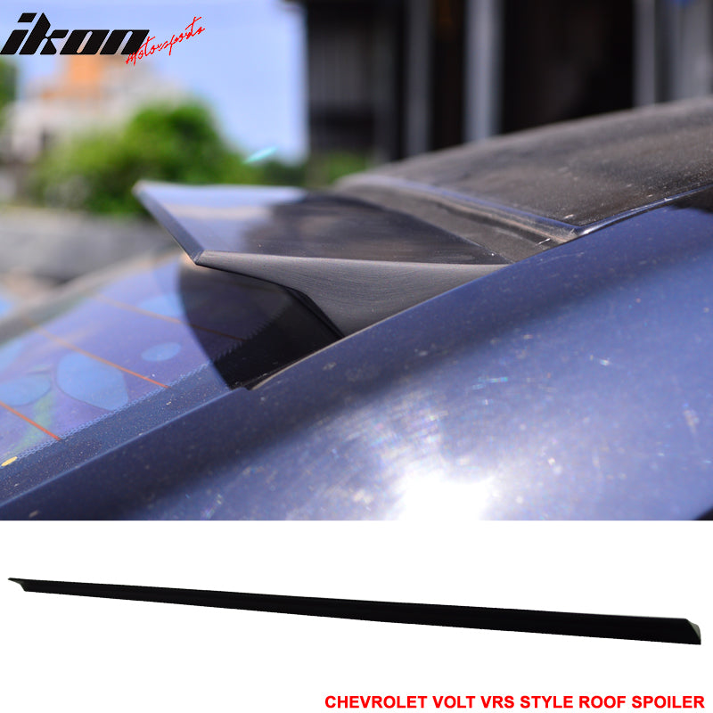 2011-2017 Chevrolet Volt VRS Style Unpainted Black Roof Spoiler PUF