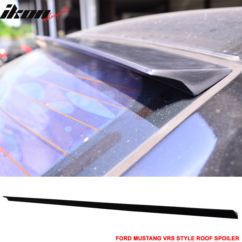 2005-2009 Ford Mustang 2Dr VRS Style Unpainted Black Roof Spoiler PUF