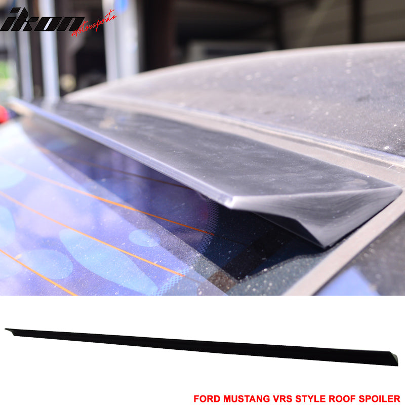 2005-2014 Ford Mustang 2Dr VRS Style Unpainted Black Roof Spoiler PUF