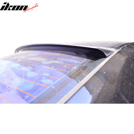 Roof Spoiler Compatible With 2014-2017 Honda City 6Th, VRS Style PUF Unpainted Black Rear Window Roof Window Spoiler Wing Other Color Available By IKON MOTORSPORTS, 2015 2016